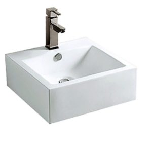 Vanit. S/P Loza Cuadrado ALFA  Blco DL