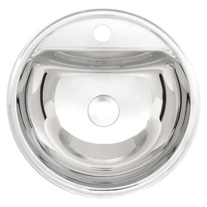 Vanitorio Empotrable Semi Circular 34x14cm Inox