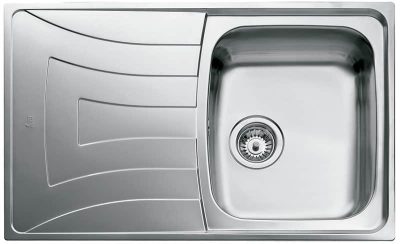 Lavaplatos Empotrable Inox Universo 790x500cm 1Cubeta 1Escurridor Izquierdo - Imagen 2