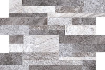 Cerámica Muro Fachaleta Dent Hamburgo Gris 6Caras 30x45(1,51) - Imagen 5