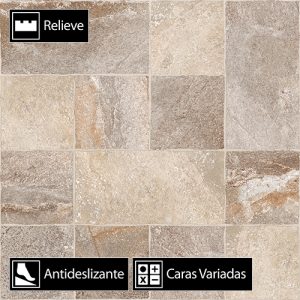 Cerámica Piso Pavia Brown 611030 4Caras Antides. 60x60(2