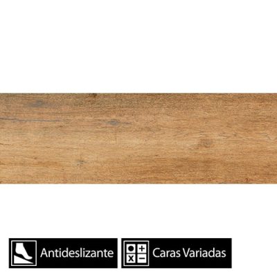 Cerámica Piso Trinity Wood (Caras Variadas) Antides. 20x61(1