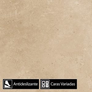 Cerámica Piso Cemento Taupe G8 4Caras Antideslizante 45x45(2