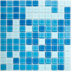 Malla Mescla Azul Claro 30x30