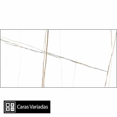 Porcelanato Sahara White Pulido 14Caras Rectificado 60x120(1