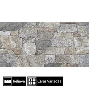 Cerámica Muro Fachaleta Magic Gris 1083 4Caras 30x59(1