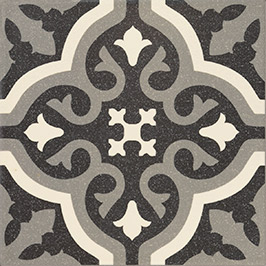Cerámica Piso Centro Florentine Black 20x20(1