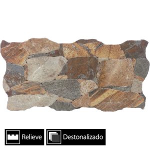 Cer mica Muro Fachaleta Miranda Metal Brillo 25x50(1