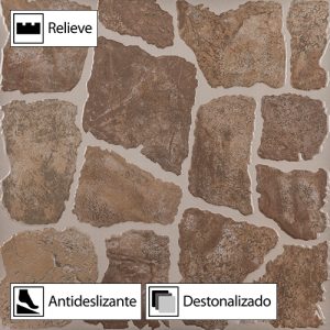 Cerámica Piso Laja Terracota Antideslizante 45x45(2