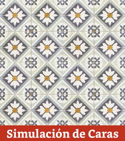 Cerámica Piso Flower Blue HD 45x45(2,29) - Imagen 2