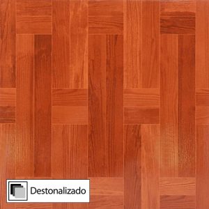 Cerámica Piso Rettangolo Café Destonalizado 45x45(2