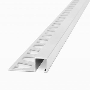 Terminal Cuadrado Alum. Cromo Brillo 3421 2500x10x10mm