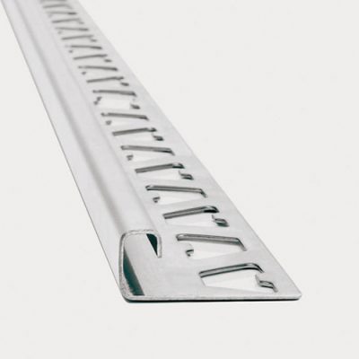 Terminal Cuadrado Acero Inox. Brillo 1812 2500x12x12mm