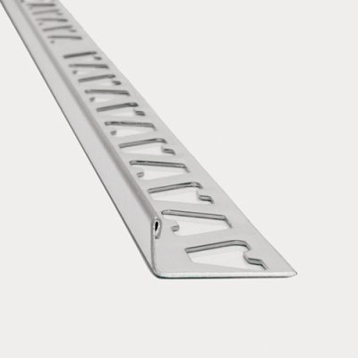 Terminal L Acero Inox. Cromo Brillo 1450 2500x10x2mm