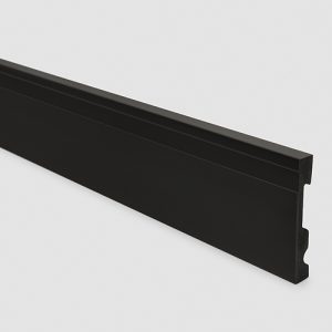 Guardapolvo EPS Extra Line Negro Mate 802 2400x100x15mm