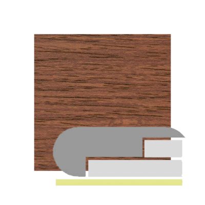 Nariz de Grada Nogal 2400x48x18mm