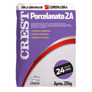 Crest Porcelanato Doble Acción (2A) Saco 20 Kilos