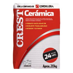 Crest Cerámica Saco 20 Kilos
