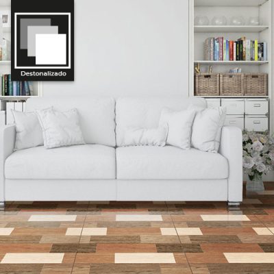 Cerámica Piso Parquetón Mix Destonalizado 61x61(1,48) 2da