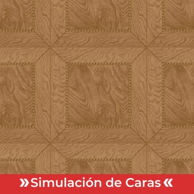 Cerámica Piso Parquet Cedro 45x45(2,08) - Imagen 3