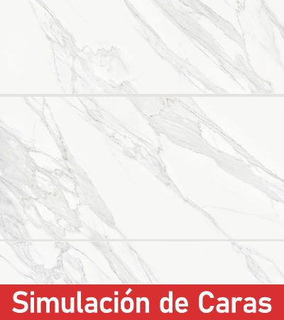 Gres Porcelánico Statuario Carrara Pulido 4Caras Rectificado 60x120(1,44) - Imagen 2