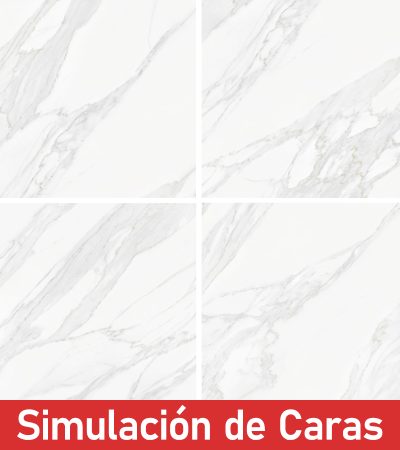 Gres Porcelánico Statuario Carrara Pulido 6Caras Rectificado 60x60(1,44) - Imagen 2