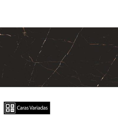Porcelanato Carnico Black Pulido 4Caras Rectificado 60x120(1,44)