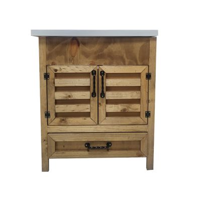 Mueble Vanitorio Rústico 60cm 2P 1C