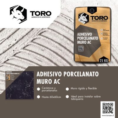 Adhesivo Porcelanato Muro AC Blanco Saco 25 Kilos  Toro A&M - Imagen 2