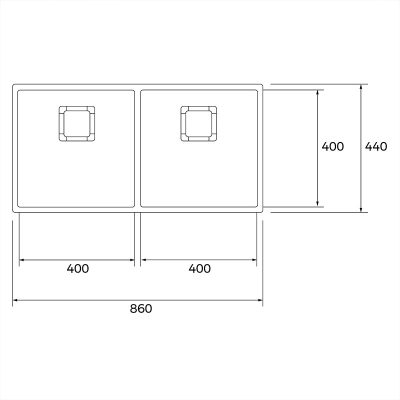 Lavaplato BE FlexLínea RS15 86.44-20 2C Teka - Imagen 4