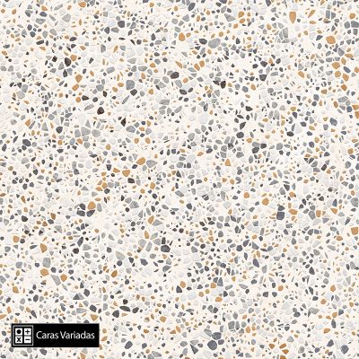 Cerámica Piso Terrazo Mix Beige 61x61(1,48)
