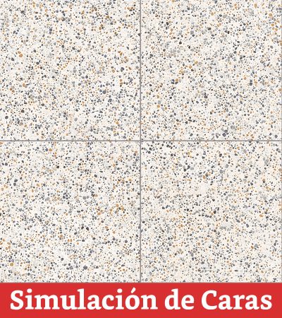 Cerámica Piso Terrazo Mix Beige 61x61(1,48) - Imagen 7
