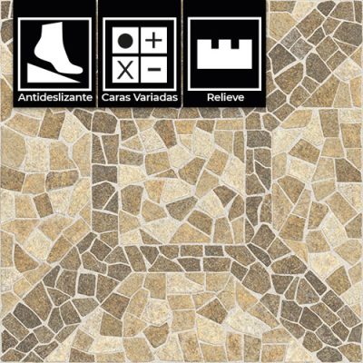 Cerámica Piso Casper 2Caras 54x54(2,62)