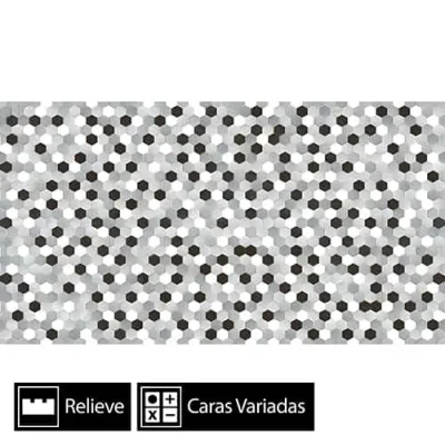 Cerámica Muro Murano Negro HD-5394 4Caras 33x60,5(2,43)