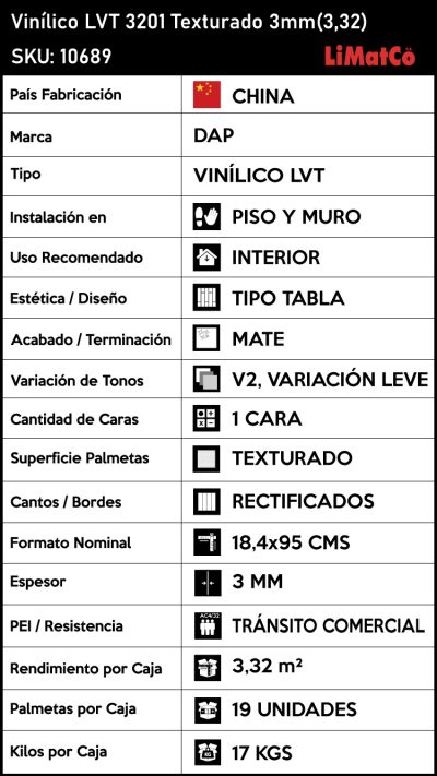 Vinílico LVT DW3201 3mm(3,32) - Imagen 5