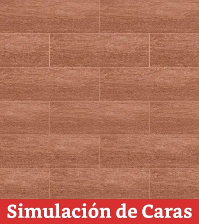 Cerámica Piso Caoba Caramelo 9Caras 20x60(1,2) - Imagen 4