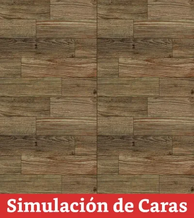 Cerámica Piso Madero Claro 6Caras 56x56(2,17) - Imagen 4