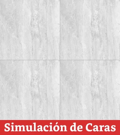 Cerámica Piso Travertino Gris 6Caras 56x56(2,17) - Imagen 4