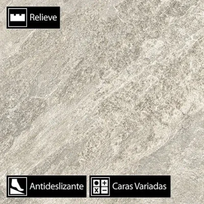 Cerámica Piso Lages 778309 Antideslizante 4Caras 61x61 (2,61)
