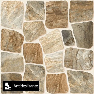Cerámica Piso Rívoli Terra Antideslizante 46x46