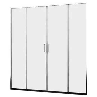 Mampara Light Corredera Apertura Central 6mm 190x180cm