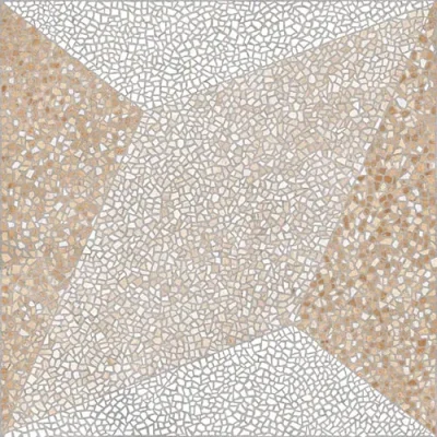 Cerámica Piso Geometric Mosaico Beige HD6124 60,5x60,5(2,58)