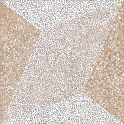 Cerámica Piso Geometric Mosaico Beige HD6124 60,5x60,5(2,58) - Imagen 7