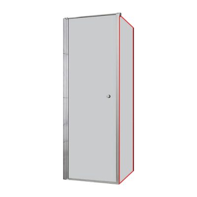 Mampara Fija Side Panel Easy Clean p/Puerta Abatible/Plegable 6mm 190x80cm