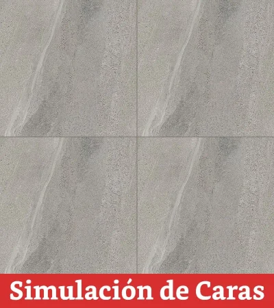 Gres Porcelánico Basaltina Cinza Antideslizante 8Caras Rectificado 74x74(1,62) - Imagen 5