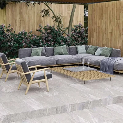 Gres Porcelánico Basaltina Cinza Antideslizante 8Caras Rectificado 74x74(1,62) - Imagen 6