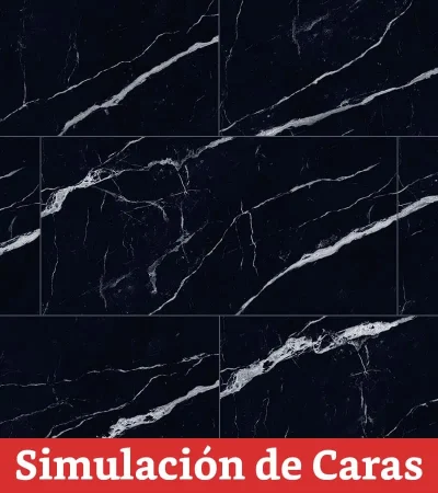 Porcelanato Nero Marquina Black Pulido 9Caras Rectificado 60x120(1,44) - Imagen 2