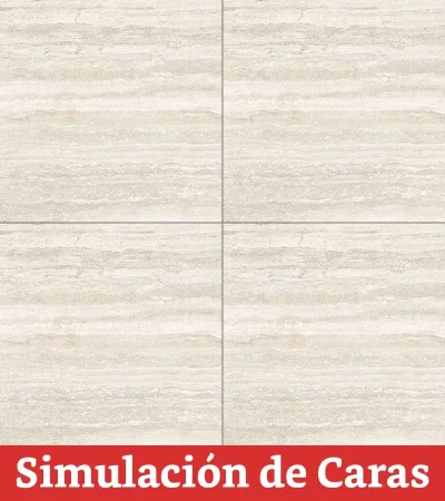 Porcelanato Vertino Marfil 12Caras Rectificado 60,8x60,8(1,48) - Imagen 5