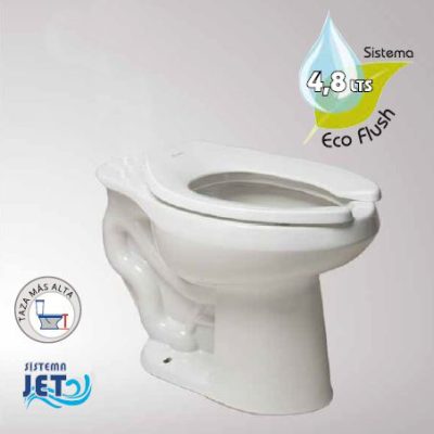 WC Carlton Ada Blanco para Fluxómetro - Imagen 2