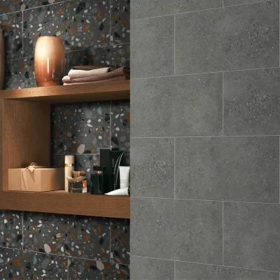 Gres Porcelánico Orbit Terrazo Grafito Antideslizante 5Caras Rectificado 60x60(1,44) - Imagen 6